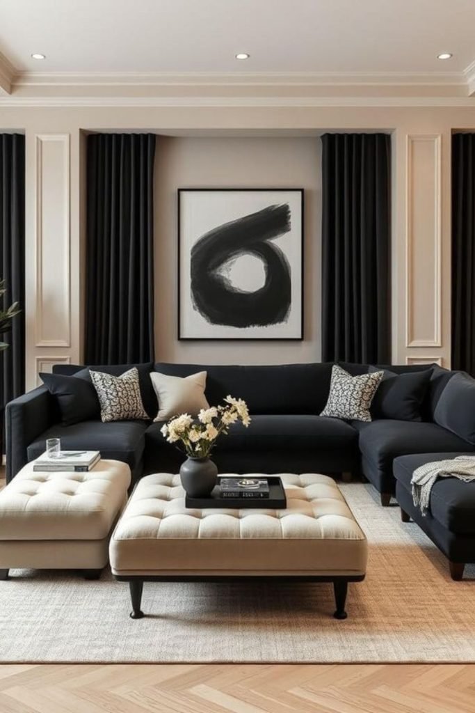 Beige Black Minimalism