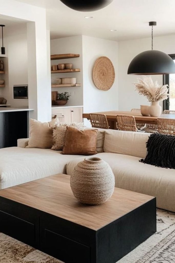 Beige Black Modern