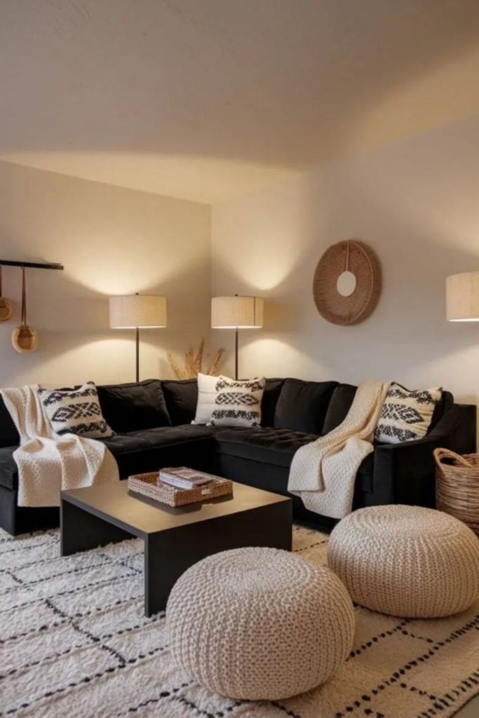 Beige Walls Black Velvet