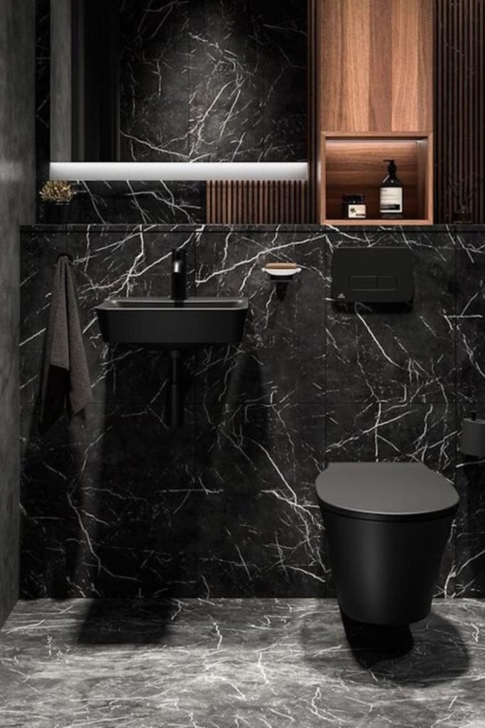 Black Marble Bathroom
