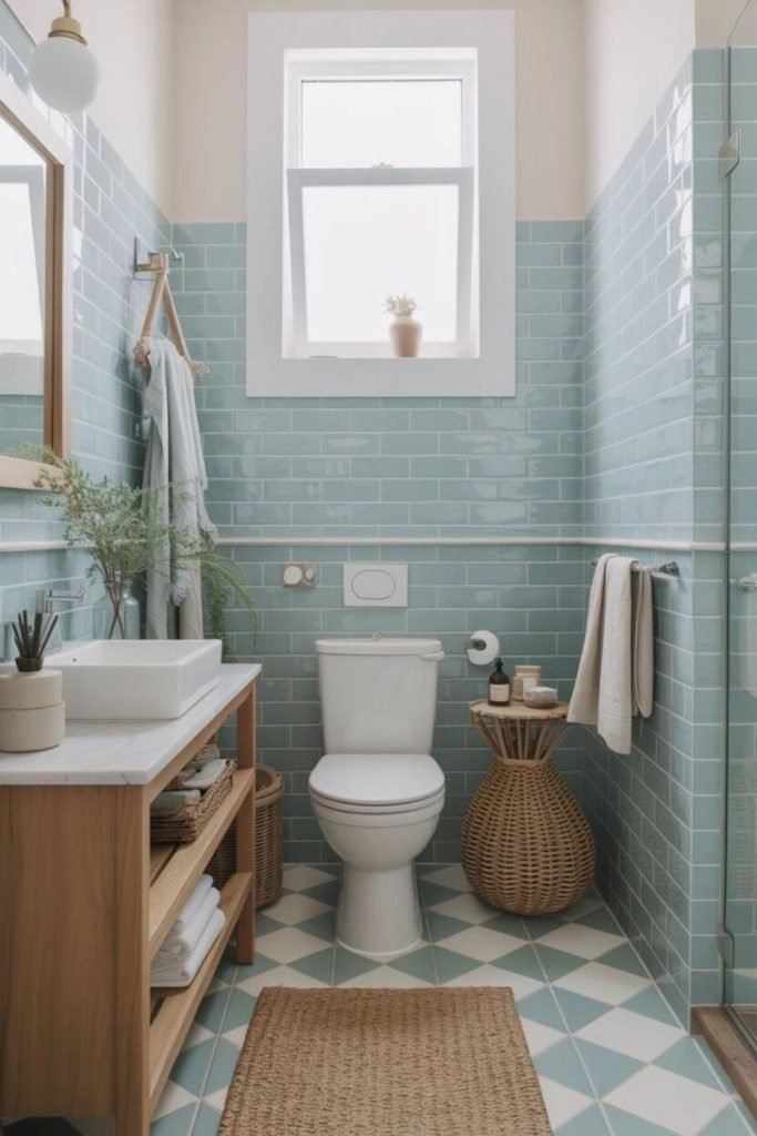 Blue Coastal Bathroom