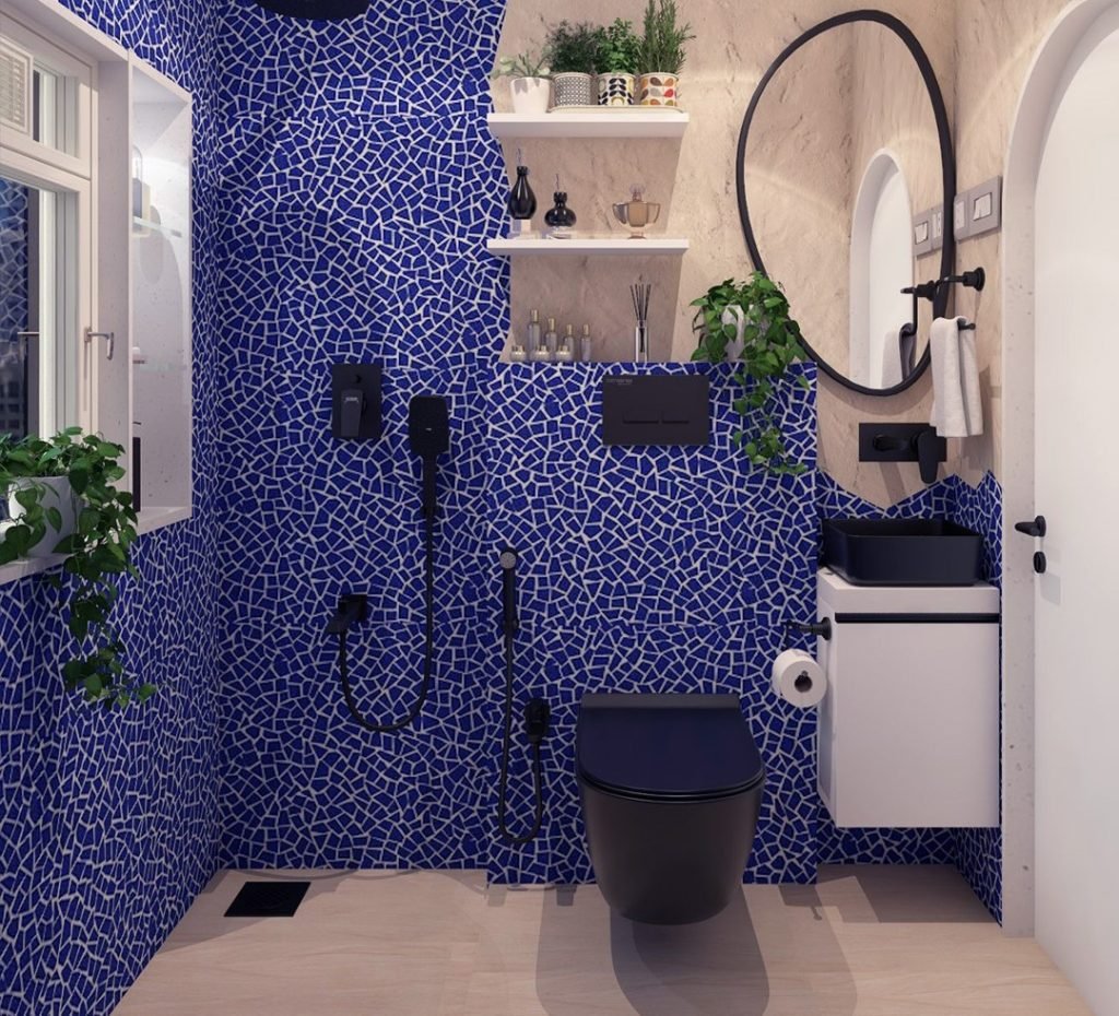 Blue Mosaic Tiles
