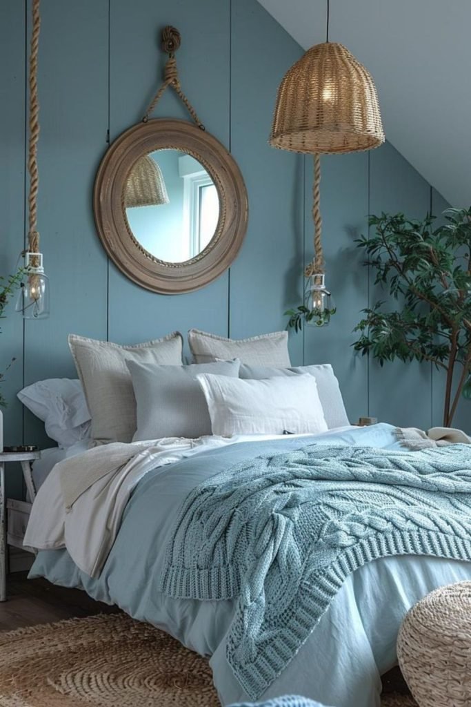 Blue Timber Bedroom