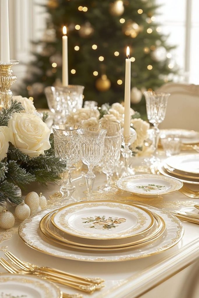 Blush Gold Tablescape