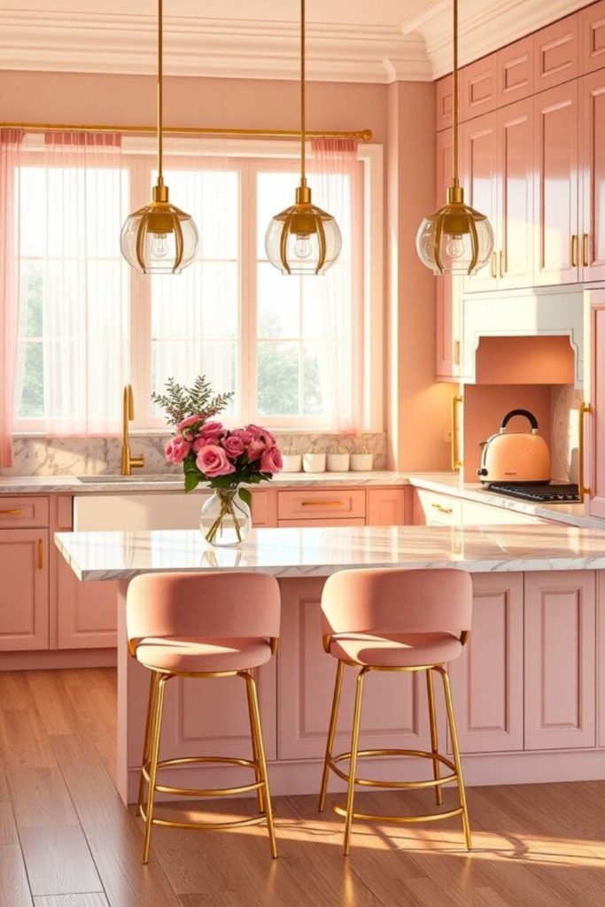 Blush Pink Surfaces