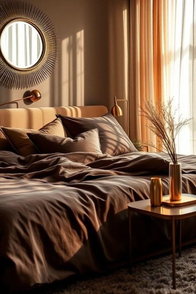 Bronze Brown Bedroom