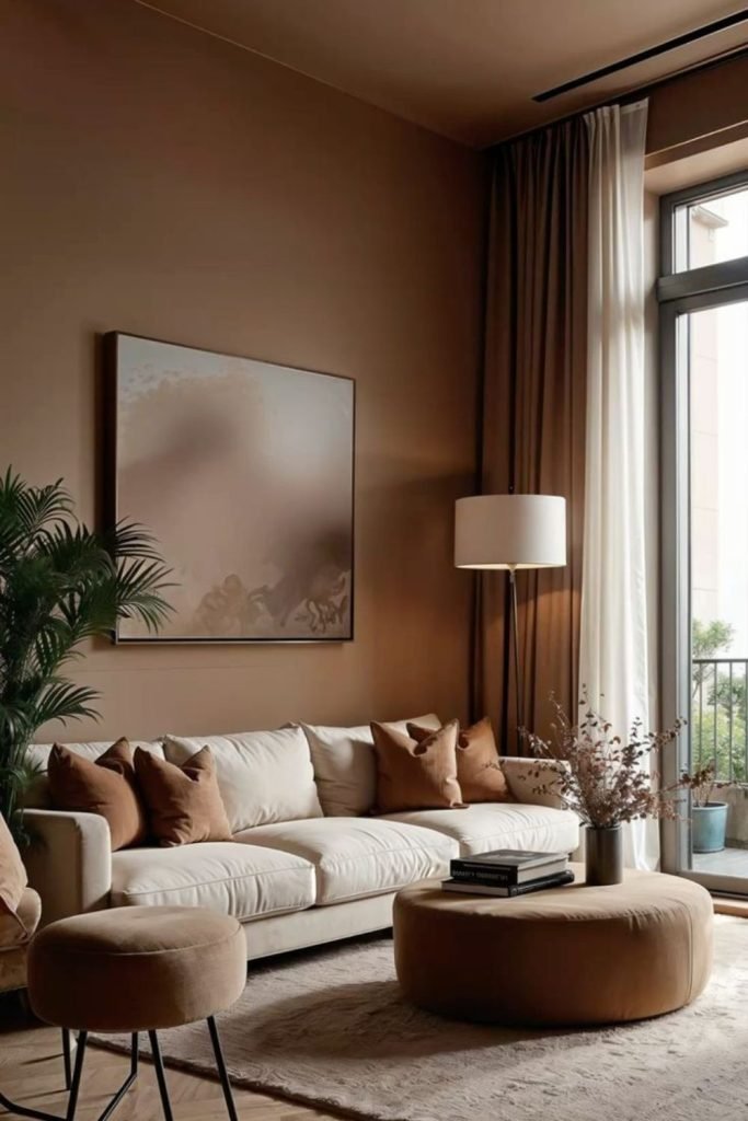 Caramel Living Rooms