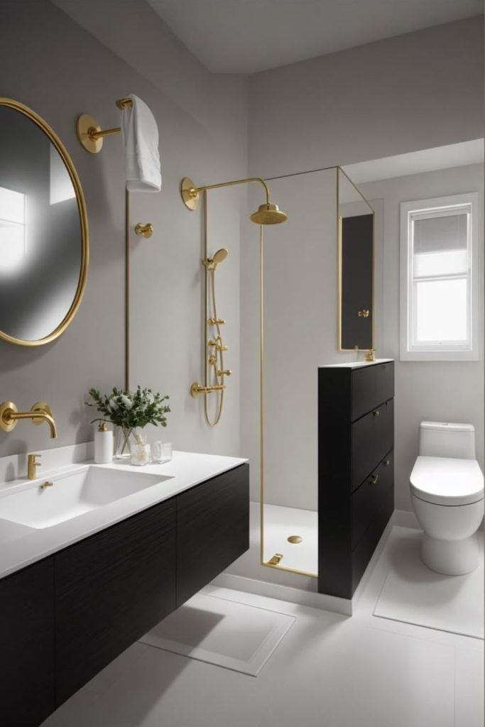Charcoal Gold Wetroom