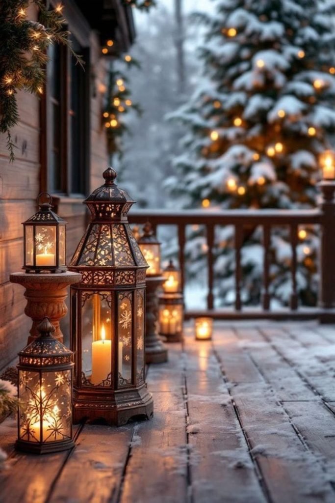 Chocolate Winter Porch
