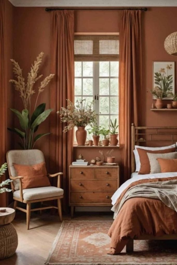 Clay Wall Bedroom
