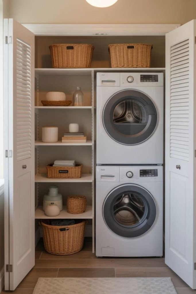 Concealed Laundry Closet