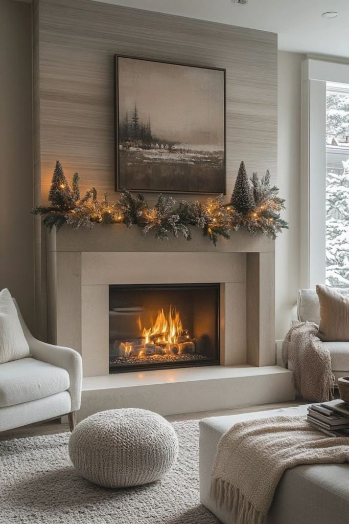 Cool Tone Fireplace