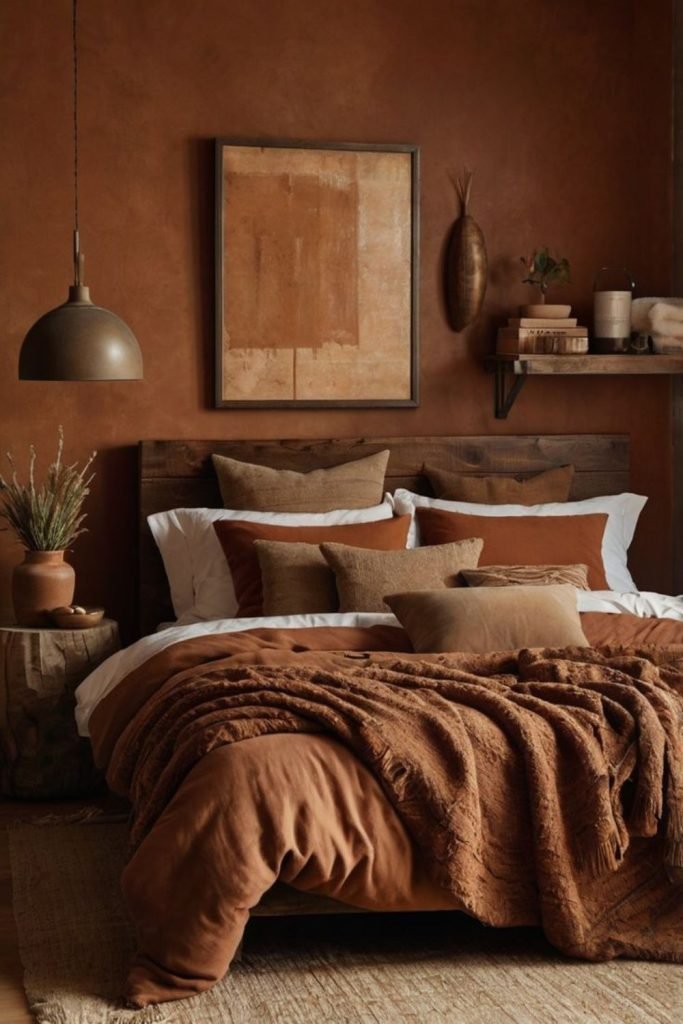 Copper Brown Bedroom