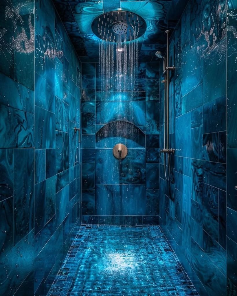 Cosmic Blue Shower