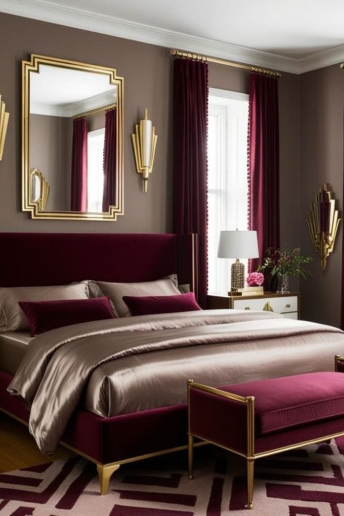 Cranberry Bedroom Wallpaper