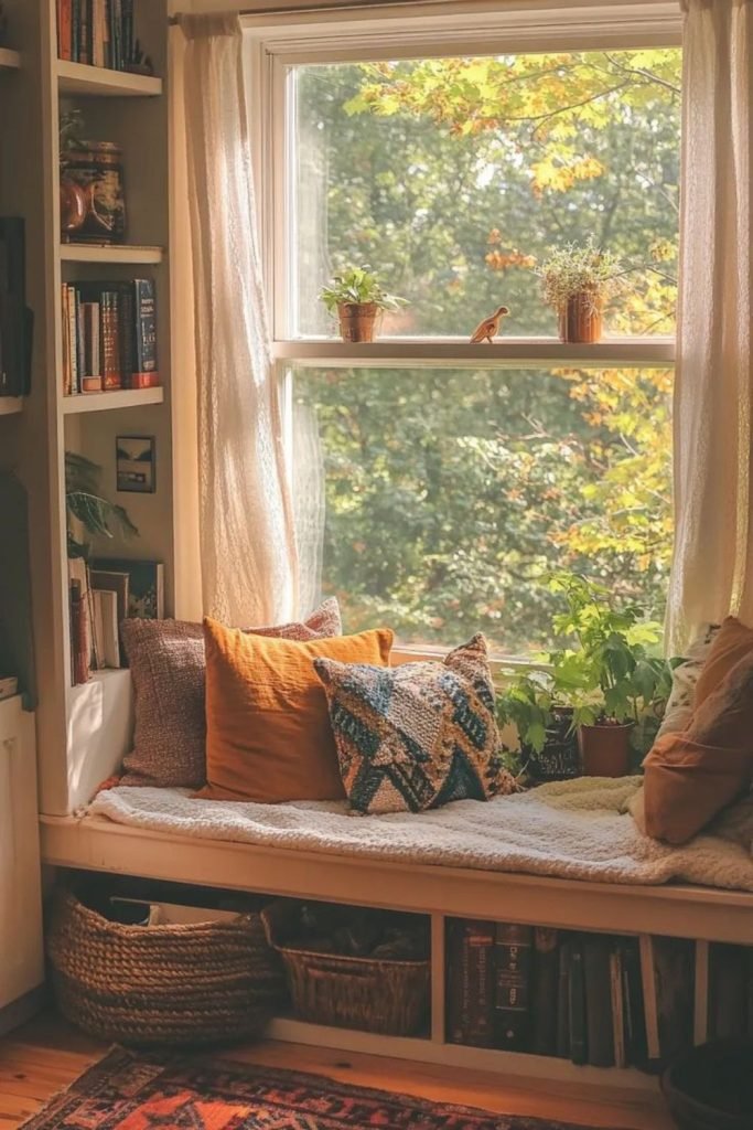 Cushioned Window Bench