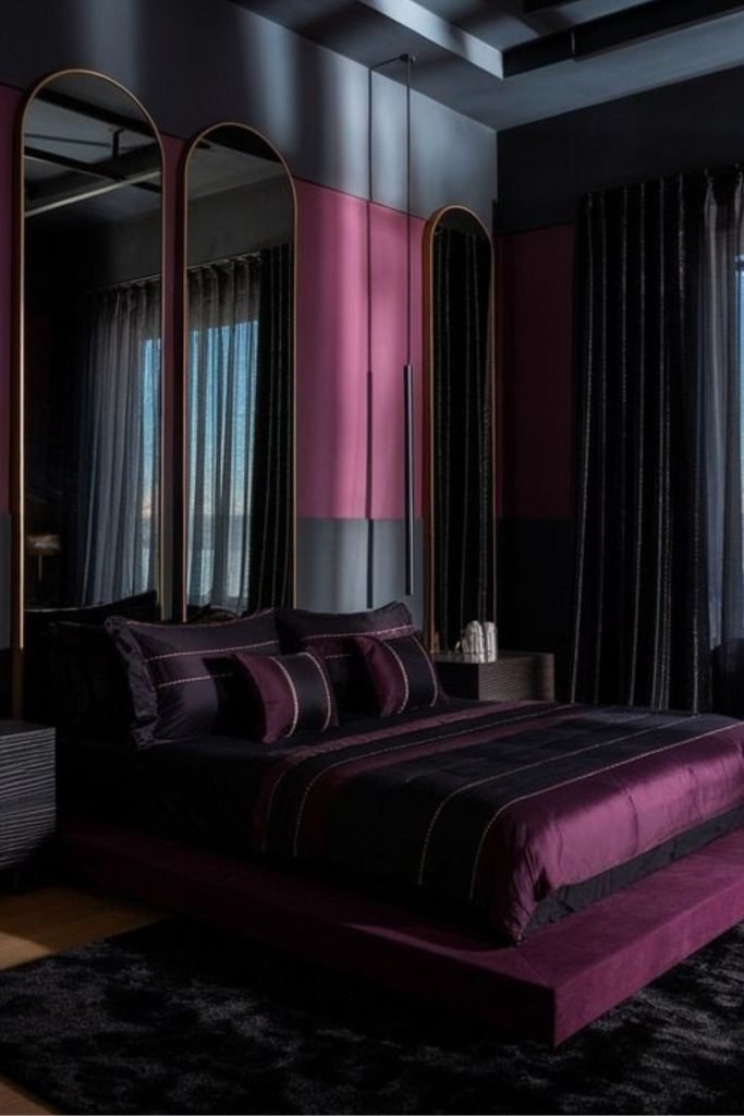 Dark Plum Bedroom