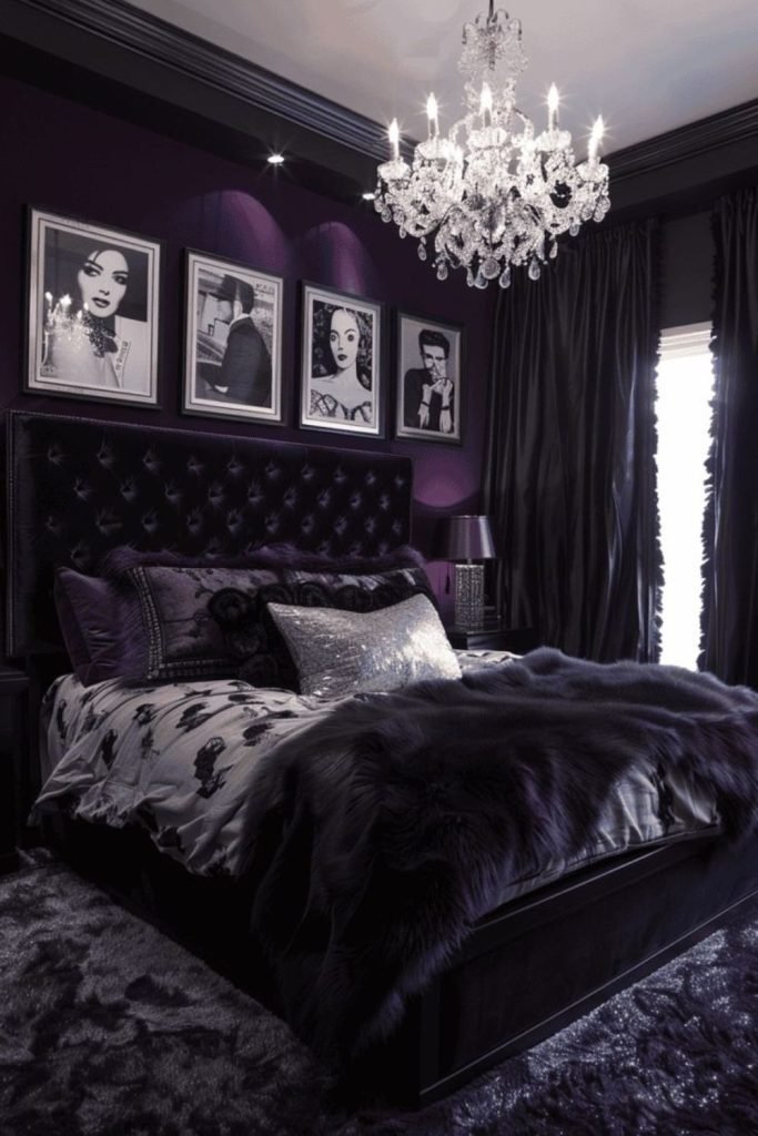 Dark Plum Bedroom