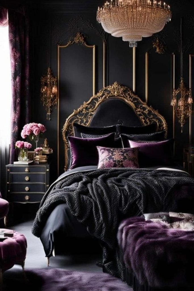 Dark Purple Bedroom