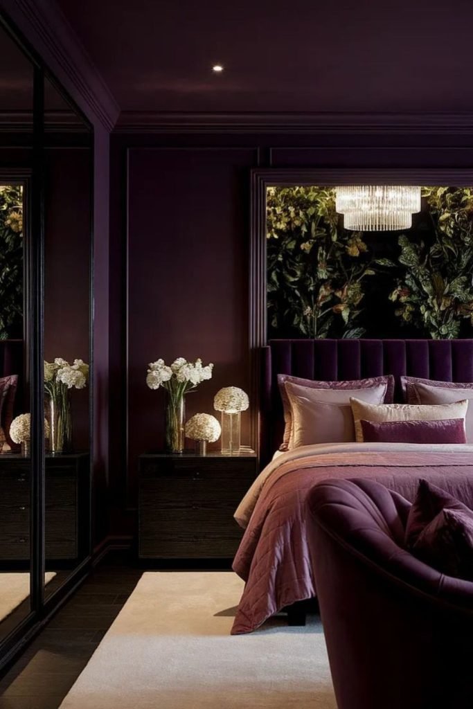 Dark Velvet Bedroom