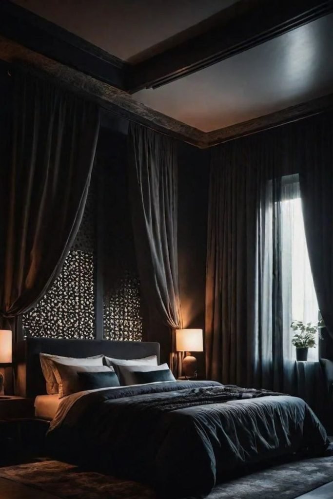 Dark Velvet Bedroom