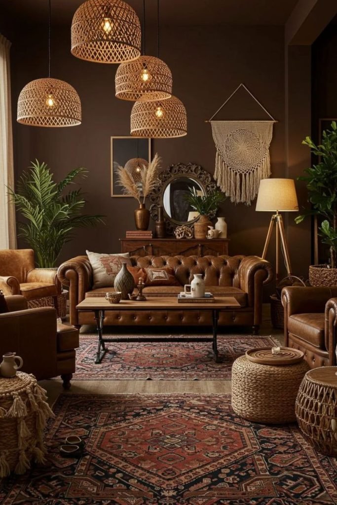 Dark Walnut Living Room