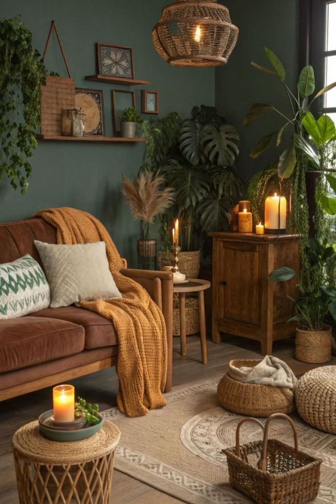 Earthy Pottery Display