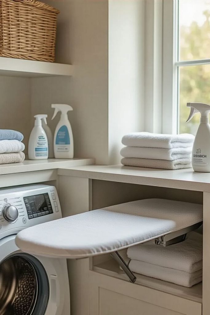 Fold-Down Ironing Board