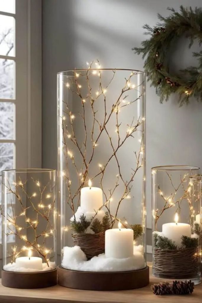 Frosted Glass Candles