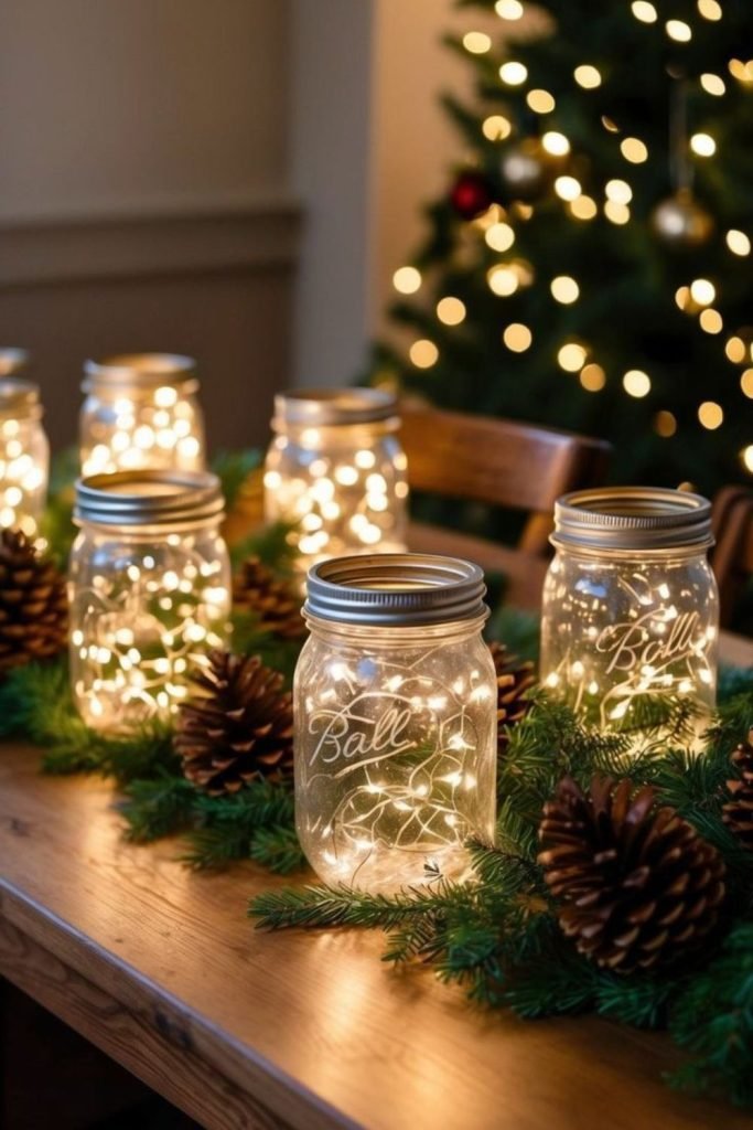 Frosted Mason Jars