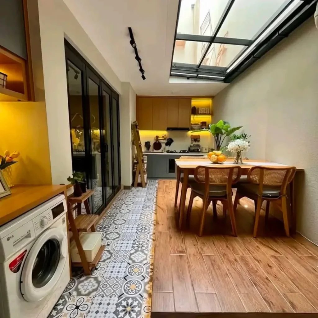 Glass Ceiling Kitchen