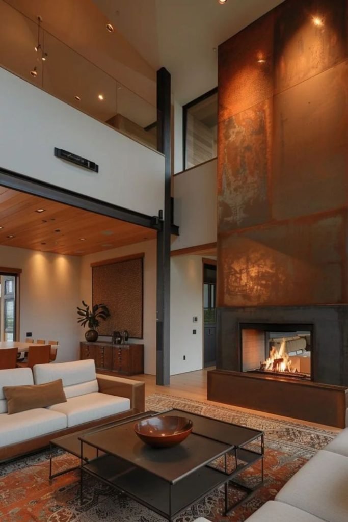 Glass Fireplace Design