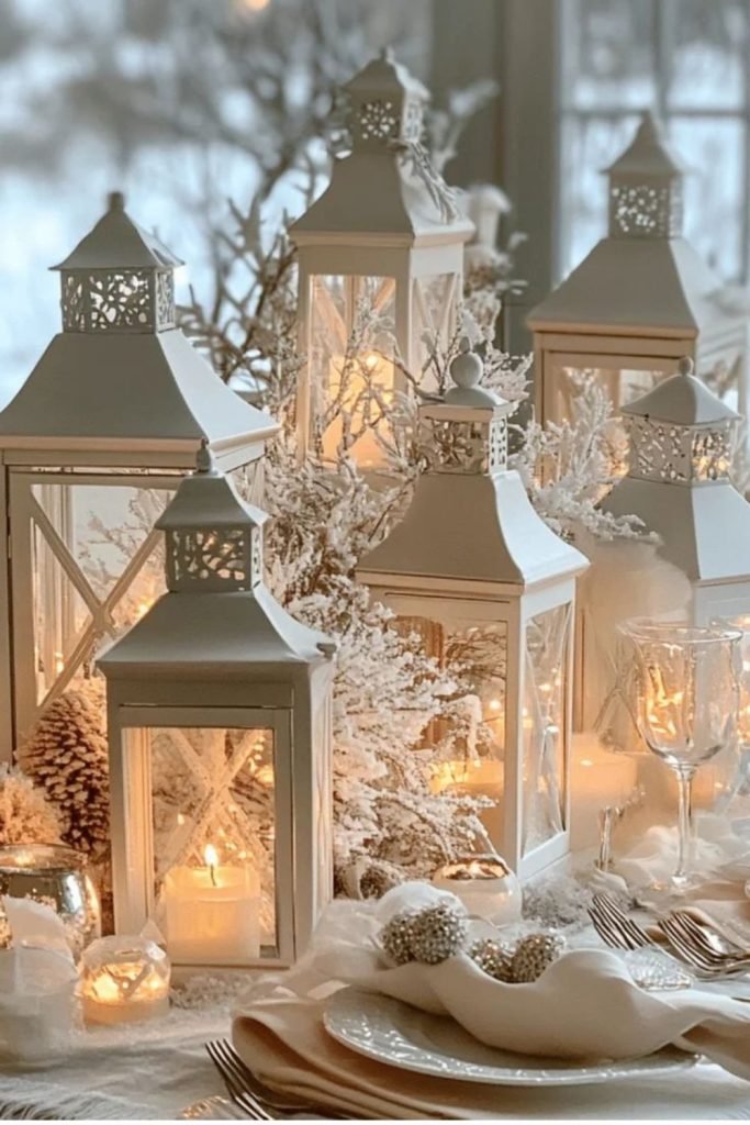 Glass Snow Lanterns