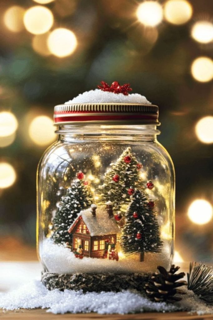 Glitter Mason Jar Lanterns