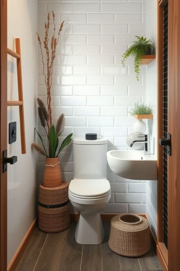 Golden Tile Bathroom