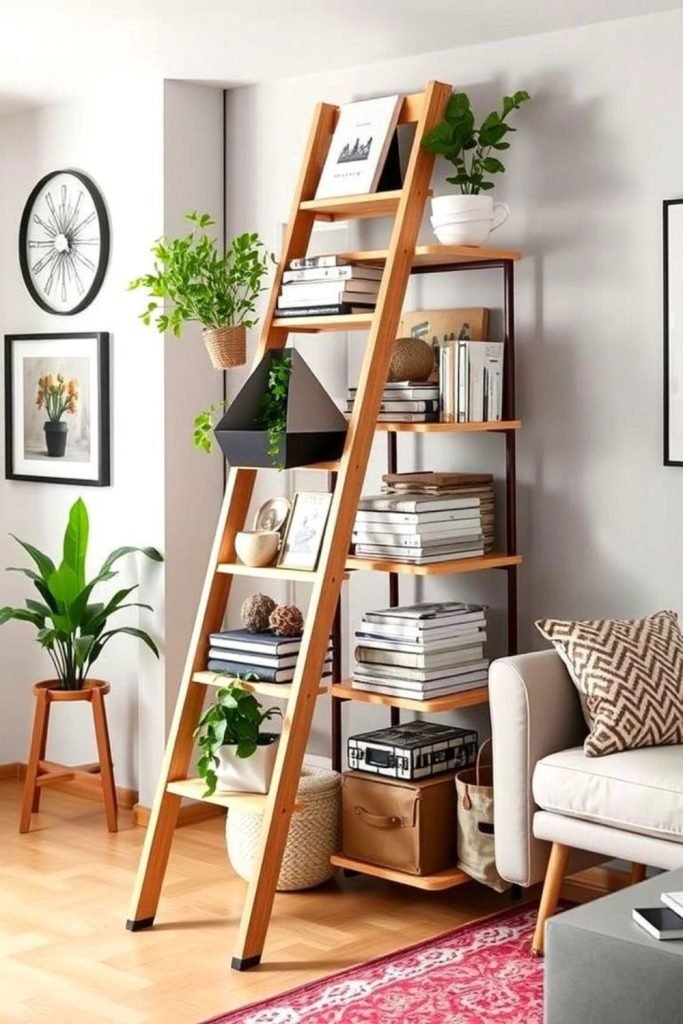 Ladder Shelf Storage