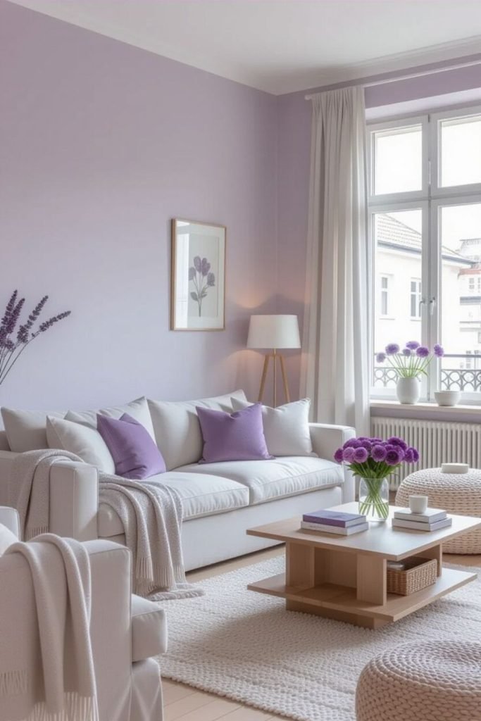 Lavender Country Walls