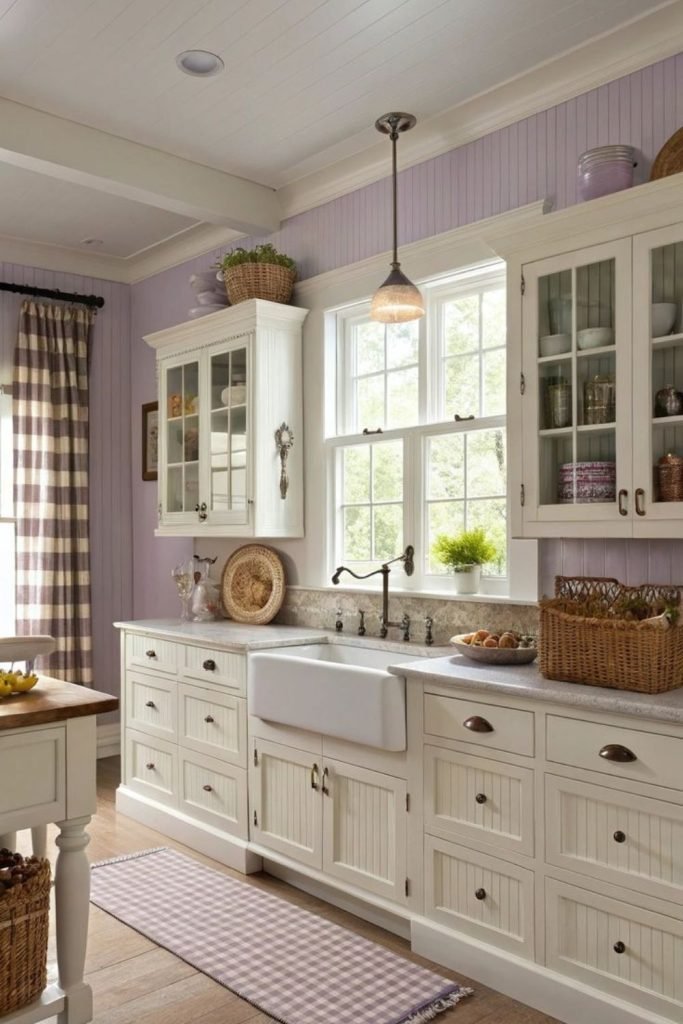 Lavender Oak Kitchen