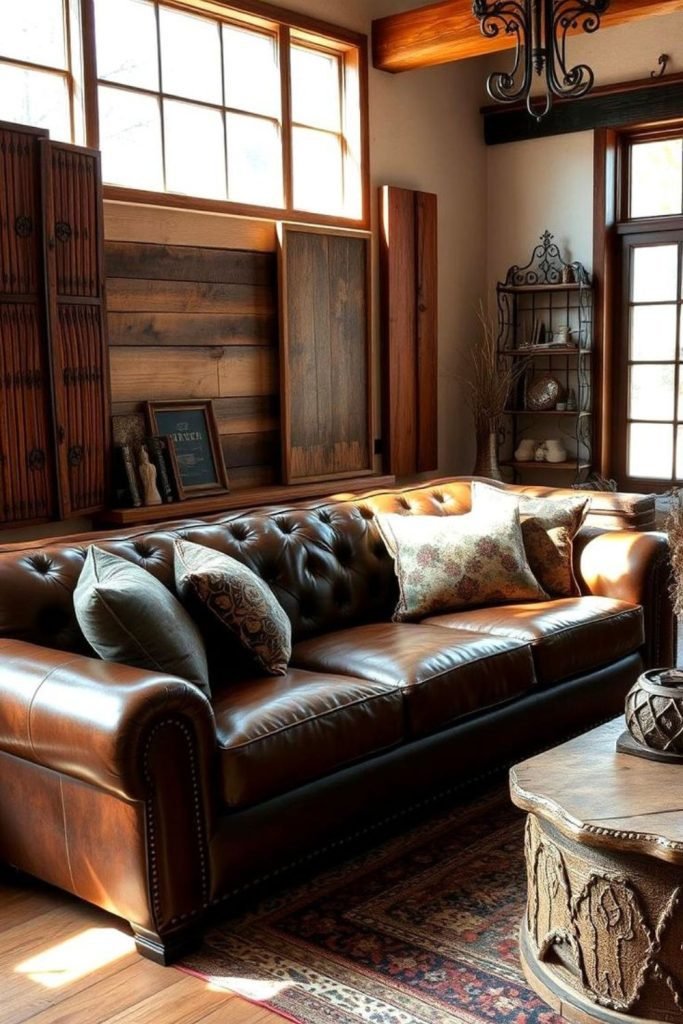 Leather Couch Study