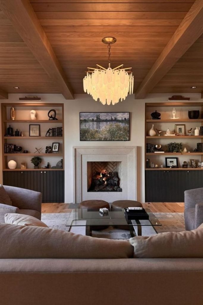 Moody Minimal Fireplace