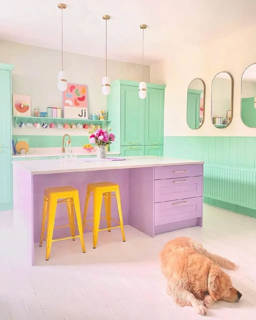 Pastel Kitchen Cabinets
