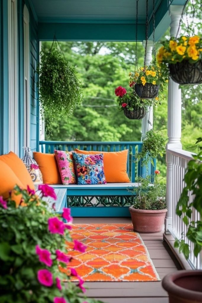 Patterned Cottage Porch