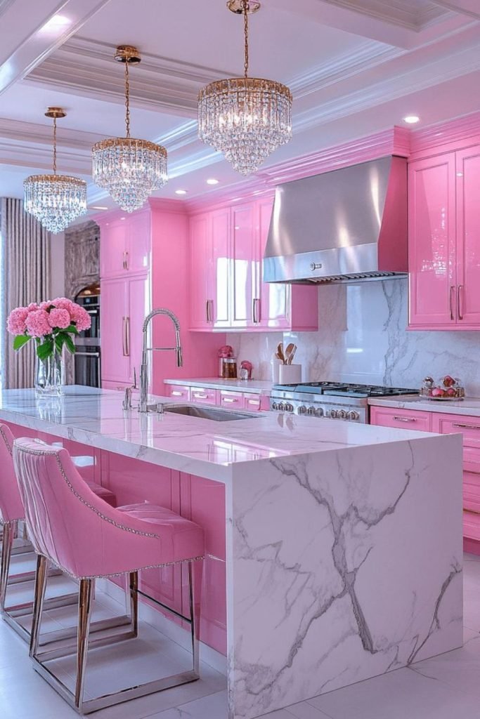 Pink Opal Cabinets