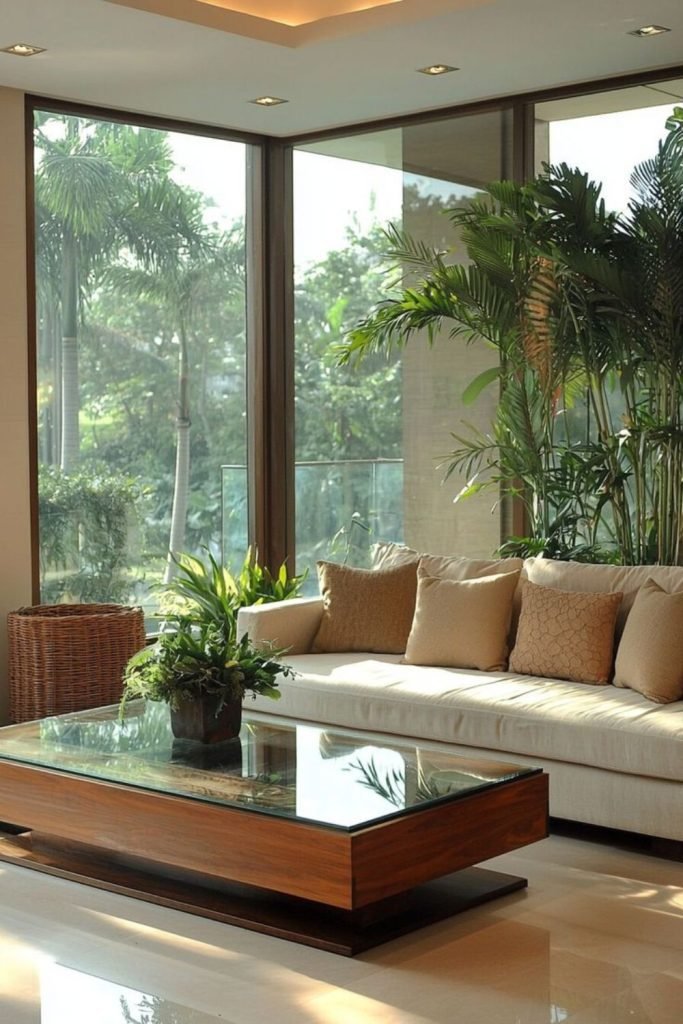 Plant-Filled Living Room