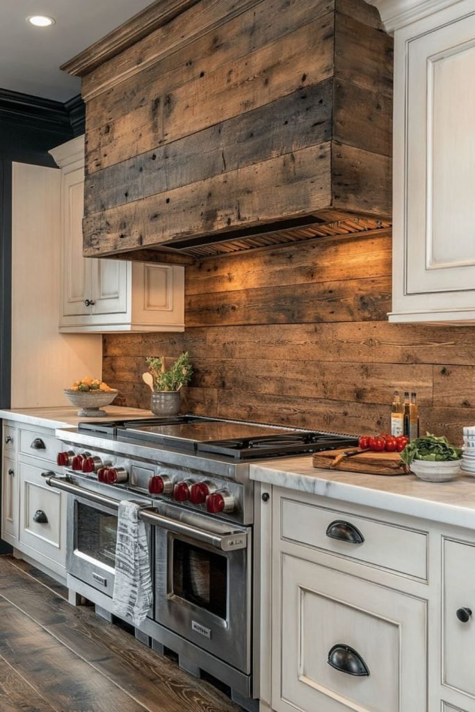 Reclaimed Oak Backsplash