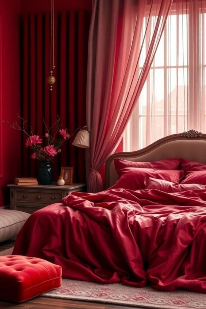 Red Velvet Bedroom