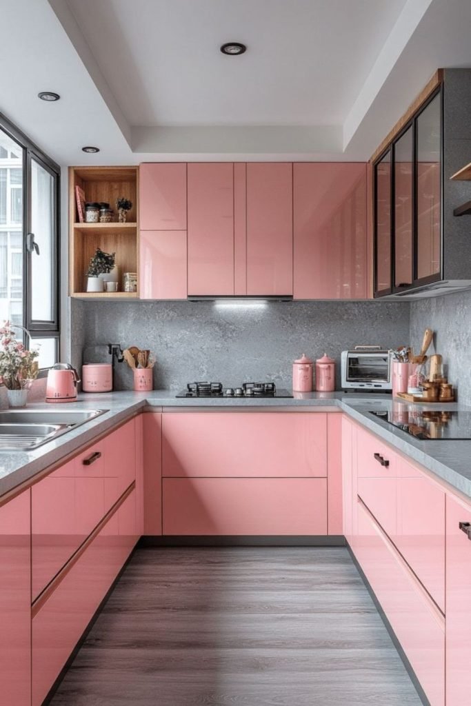 Rose Gold Cabinets
