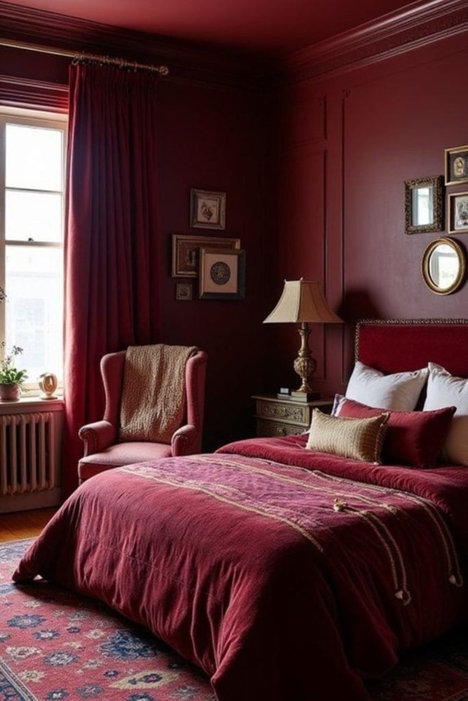Ruby Velvet Bedroom