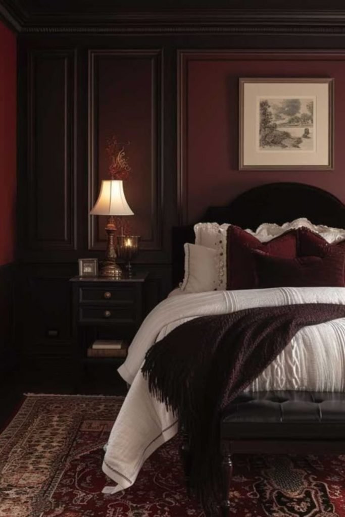 Rustic Burgundy Cabin