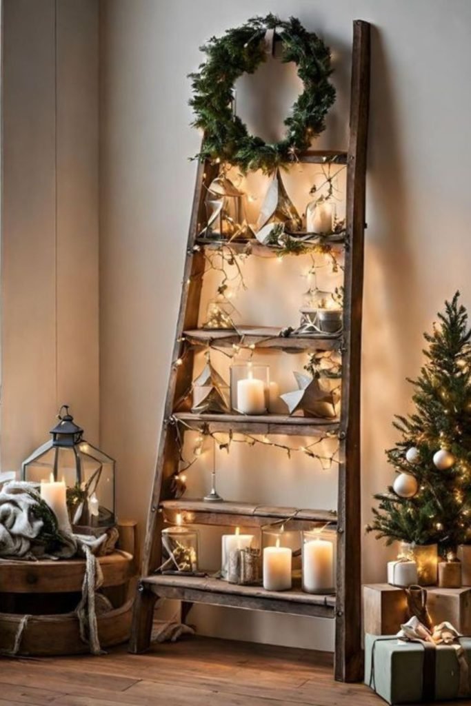 Rustic Ladder Decor